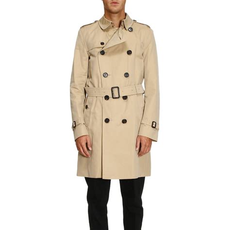 burberry peacoat men beige|Burberry men's overcoat sale.